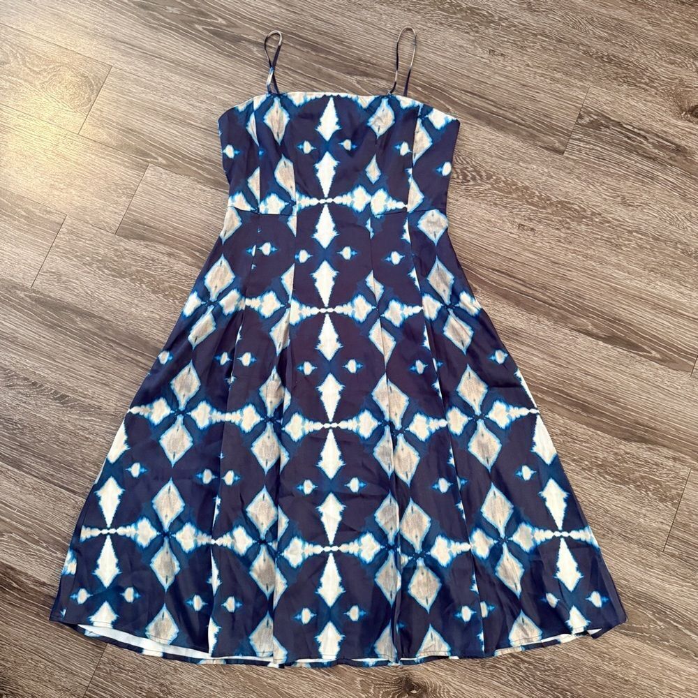 Banana Republic Silky Twill PleatedโMidi Dress New